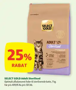 Maxi Zoo SELECT GOLD Adult Sterilised tilbud