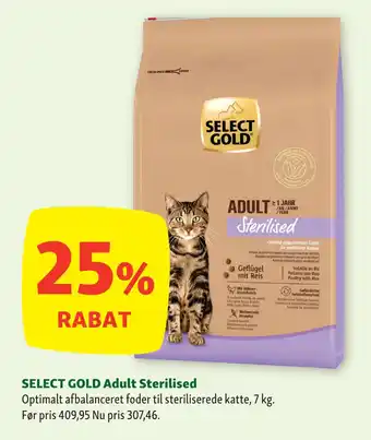 Maxi Zoo SELECT GOLD Adult Sterilised tilbud