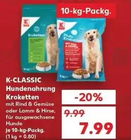 Kaufland K-CLASSIC Hundenahrung Kroketten tilbud