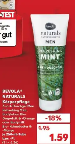 Kaufland BEVOLAⓇ NATURALS Körperpflege 3-in-1-Duschgel Men tilbud