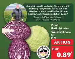 Kaufland Rotkohl oder Weißkohl, lose tilbud