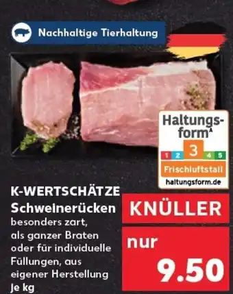 Kaufland K-WERTSCHÄTZE Schweinerücken tilbud