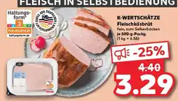 Kaufland K-WERTSCHÄTZE Fleischkäsbrät tilbud