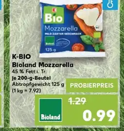 Kaufland K-BIO Bioland Mozzarella tilbud