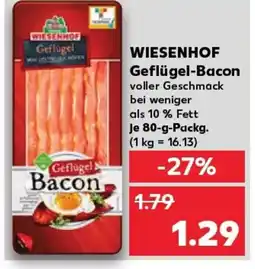 Kaufland WIESENHOF Geflügel-Bacon voller Geschmack tilbud