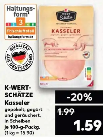 Kaufland K-WERT- SCHÄTZE Kasseler tilbud