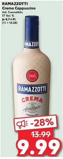 Kaufland RAMAZZOTTI Crema Cappuccino tilbud