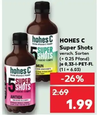 Kaufland Hohes SUPER SHOTS tilbud