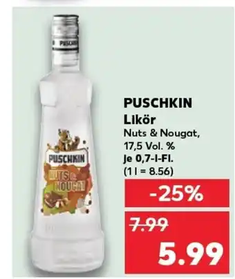 Kaufland PUSCHKIN Likör tilbud