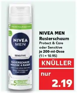 Kaufland NIVEA MEN Rasierschaum tilbud