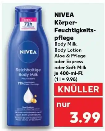 Kaufland NIVEA Körper- Feuchtigkeits- tilbud