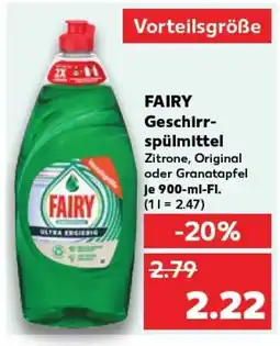Kaufland DE FAIRY Geschirr- spülmittel tilbud
