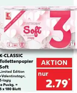 Kaufland K-CLASSIC Toilettenpapier Soft tilbud