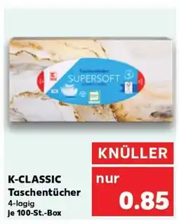 Kaufland K-CLASSIC Taschentücher tilbud