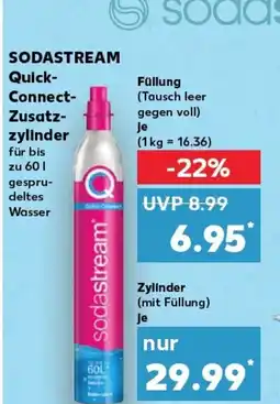 Kaufland SODASTREAM Connect- Zusatz- zylinder für bis zu 601 tilbud