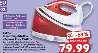 Kaufland Tefal Dampfbügelstation >>Express Easy SV6111<< tilbud