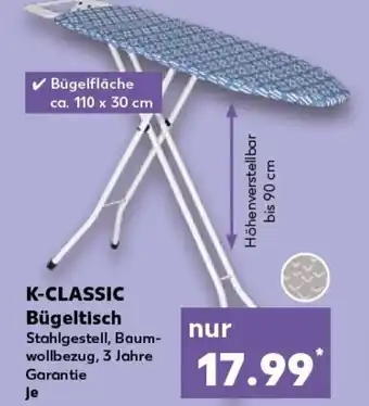 Kaufland K-CLASSIC Bügeltisch tilbud