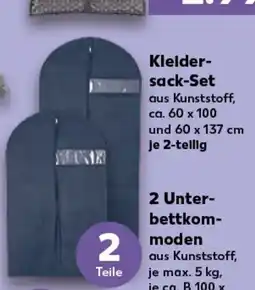 Kaufland Kleider- sack-Set tilbud