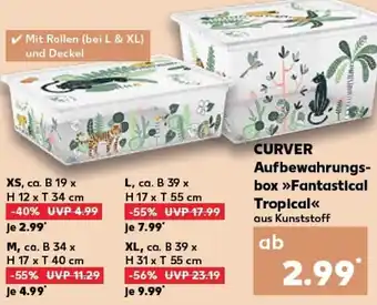 Kaufland CURVER Aufbewahrungs- box »Fantastical Tropical<< aus Kunststoff tilbud