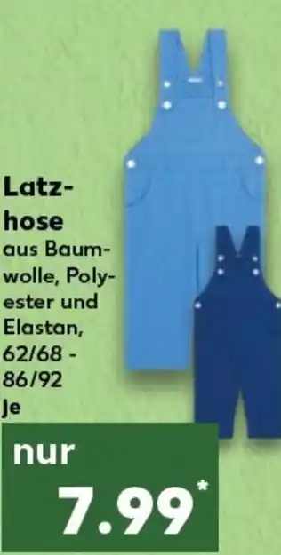 Kaufland Latz- hose aus Baum- tilbud