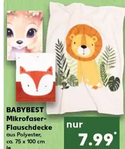 Kaufland BABYBEST Mikrofaser- Flauschdecke tilbud