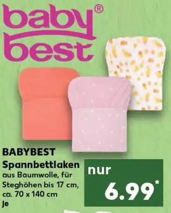 Kaufland BABYBEST Spannbettlaken tilbud