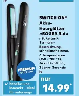 Kaufland SWITCH ON® Akku- Haarglätter >>>SOGEA 3.6<< tilbud