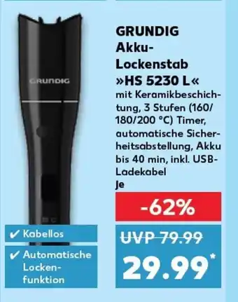 Kaufland GRUNDIG Akku- Lockenstab »HS 5230 L« tilbud