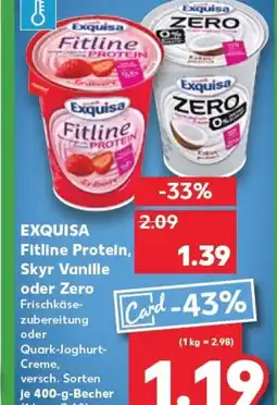 Kaufland Exquisa Fitline Protein, Skyr Vanille tilbud