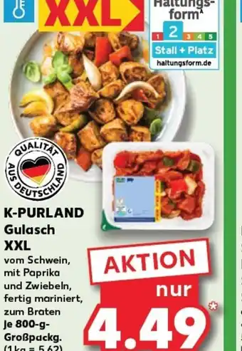 Kaufland K-PURLAND Gulasch XXL tilbud