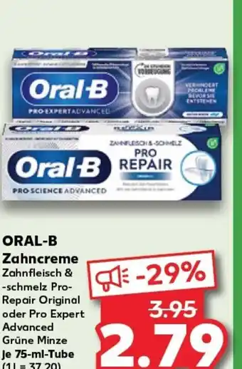 Kaufland Oral-B Zahncreme tilbud