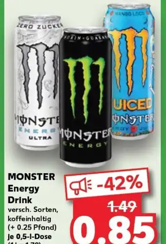 Kaufland MONSTER Energy Drink tilbud