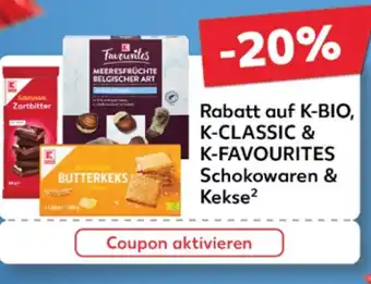 Kaufland Rabatt auf k-bio, k-classic & k-favourites schokowaren & tilbud