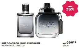 Matas Alle coach og jimmy choo dufte tilbud