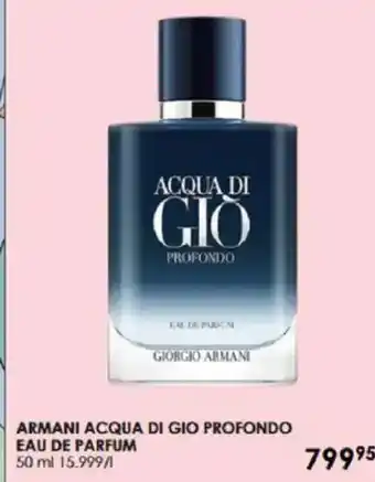 Matas Armani acqua di gio profondo eau de parfum tilbud