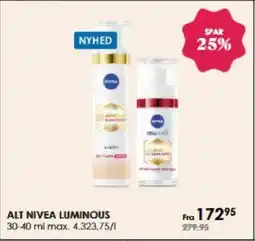 Matas ALT NIVEA LUMINOUS tilbud