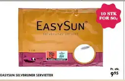 Matas Easysun selvbruner servietter tilbud