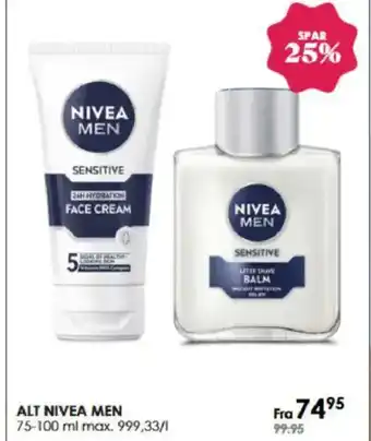 Matas Alt nivea men tilbud