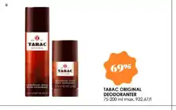 Matas Tabac original deodoranter tilbud