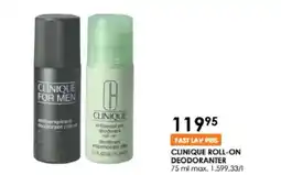 Matas Clinique roll-on deodoranter tilbud