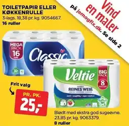 jem & fix TOILETPAPIR ELLER KØKKENRULLE tilbud