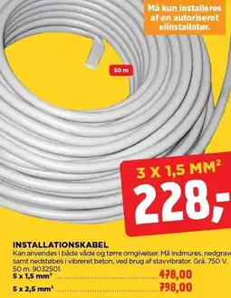 jem & fix INSTALLATIONSKABEL tilbud