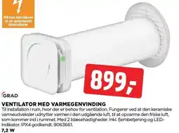 jem & fix VENTILATOR MED VARMEGENVINDING tilbud