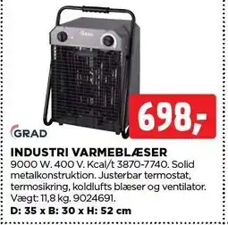 jem & fix INDUSTRI VARMEBLÆSER tilbud