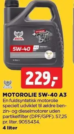 jem & fix MOTOROLIE 5W-40 A3 tilbud