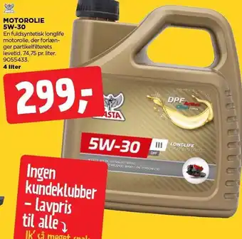 jem & fix MOTOROLIE 5W-30 tilbud