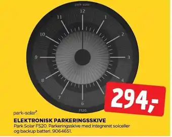 jem & fix ELEKTRONISK PARKERINGSSKIVE tilbud