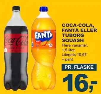 Let-Køb COCA-COLA, FANTA ELLER TUBORG SQUASH tilbud