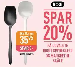 Imerco SPAR 20% PÅ UDVALGTE ROSTI GRYDESKEER OG MARGRETHE SKÅLE tilbud