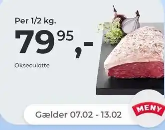 Netto Okseculotte 1/2 kg tilbud